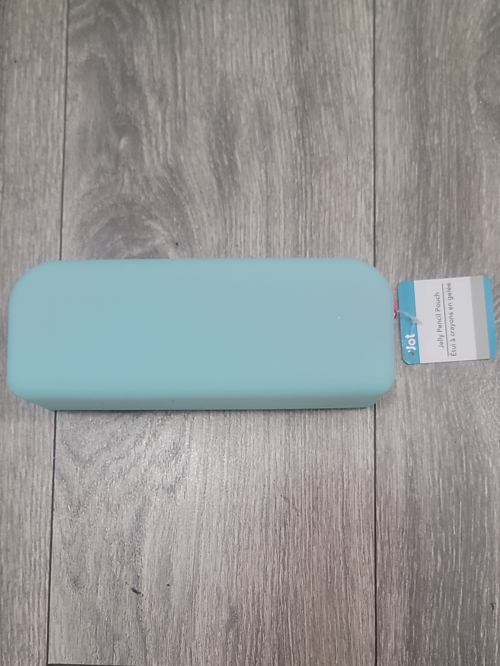 Light Green and Pink Silicone Jelly Pencil Pouch